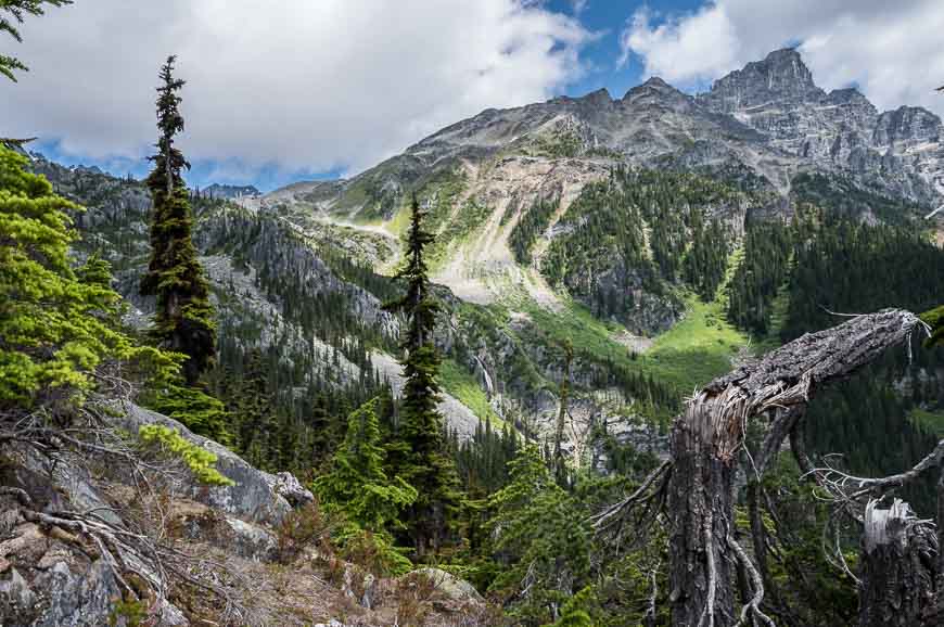 Great mountain views within 45 minutes of the start of the hike