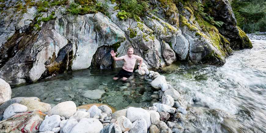 The natural Halfway Hot Springs in BC