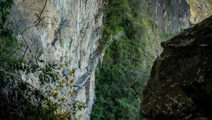 The Inka Bridge itself would be an airy walk