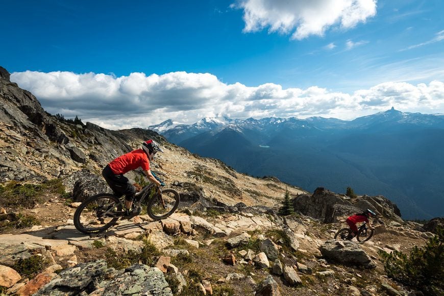 Phenomenal views mountain biking at Whistler