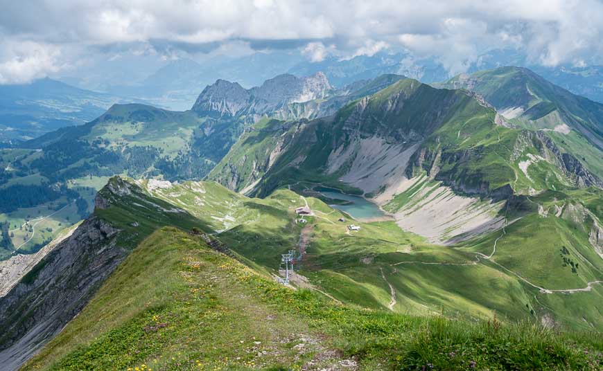 Mountain views from hiking off of the Brienzer Rothorn
