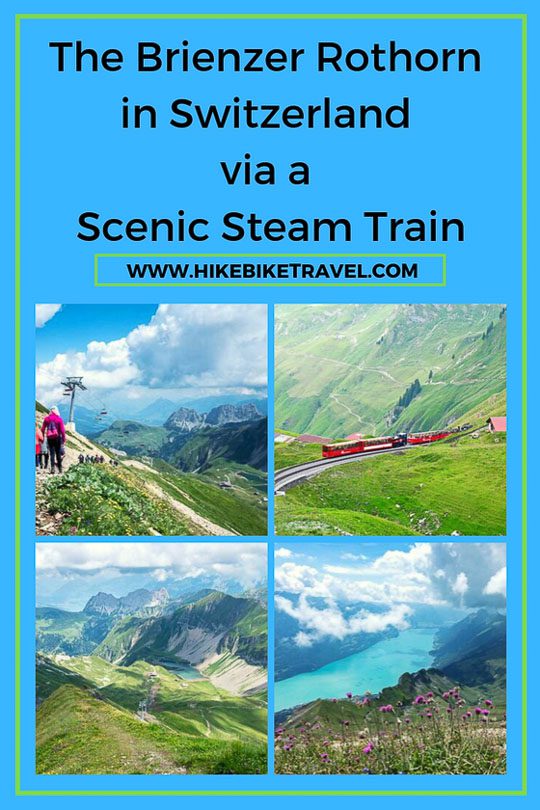 The Brienzer Rothorn via a scenic ride on a steam train