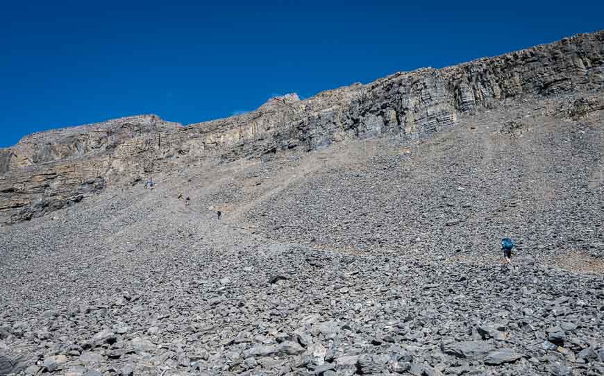 On route to the crux of the EEOR hike