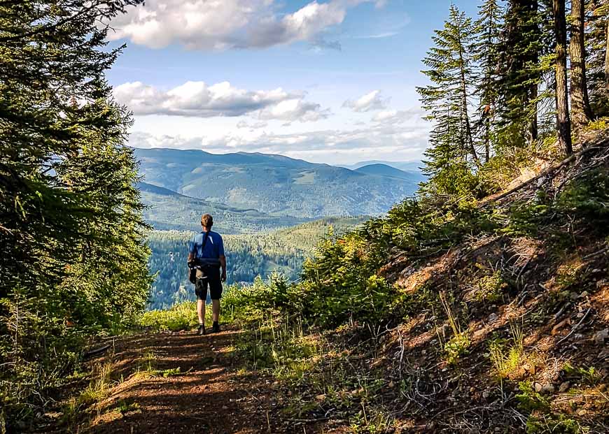 Very pretty hiking on the trails around Rossland BC