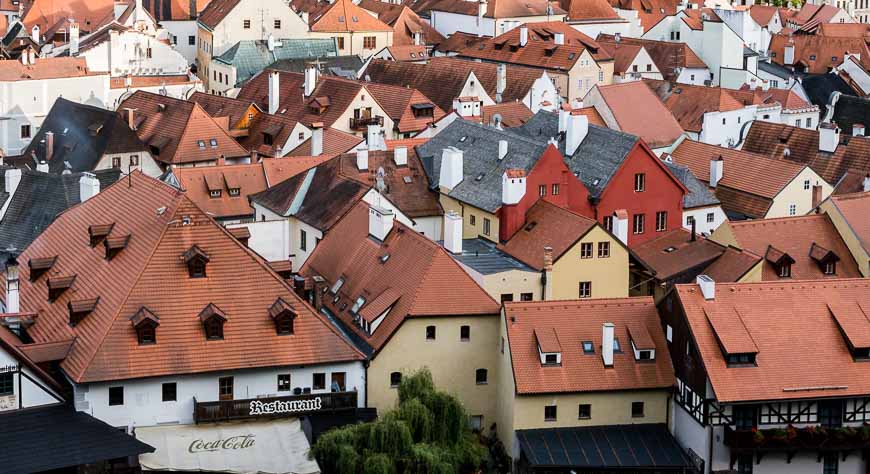 Red roofs in Cesky Krumlov