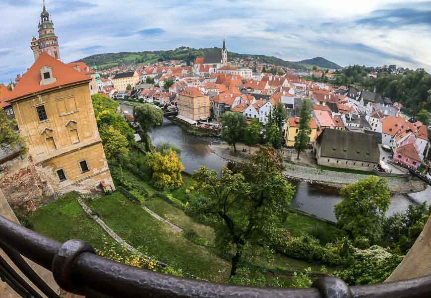 Views from the castle in Cesky Krumlov