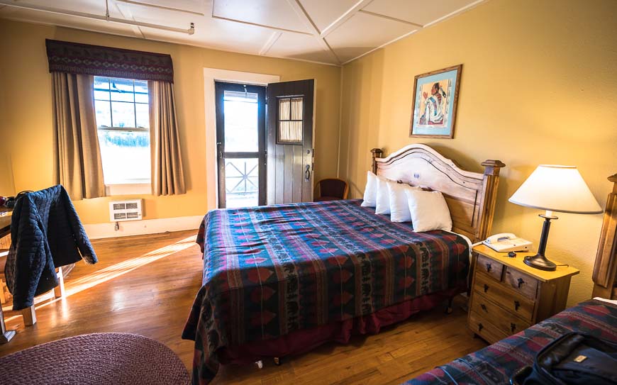 Our comfortable bedroom with a shared balcony in east glacier