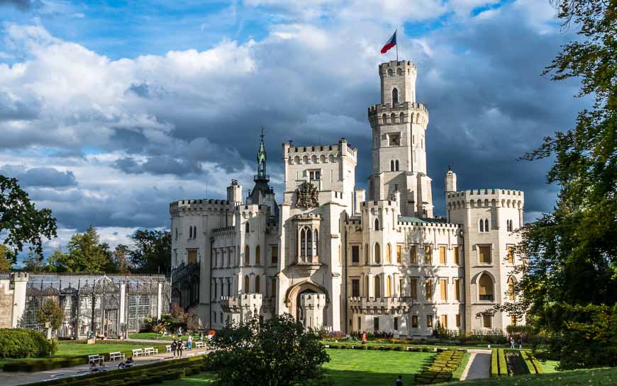 Hluboka Castle in the South Bohemia part of the Czech Republic