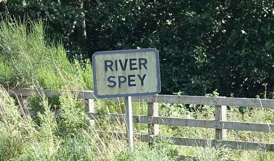 Our last crossing of the River Spey