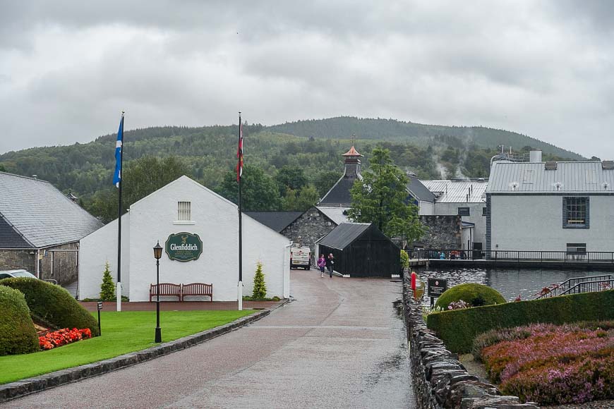 One of many distilleries along the Speyside Way trail