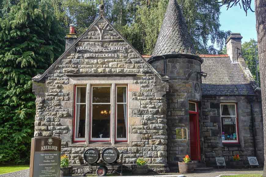 The Aberlour distillery on the Speyside Way