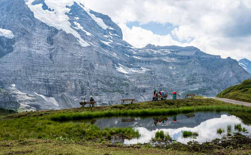 Reflection in the ponds of the Eiger and Monch