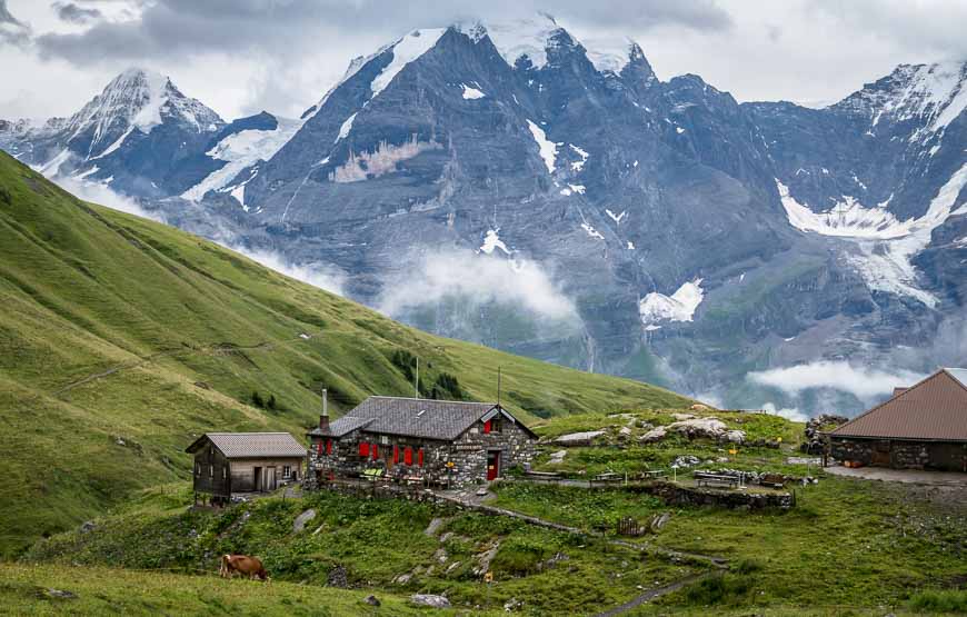 Stopped for lunch in Rotstockhutte