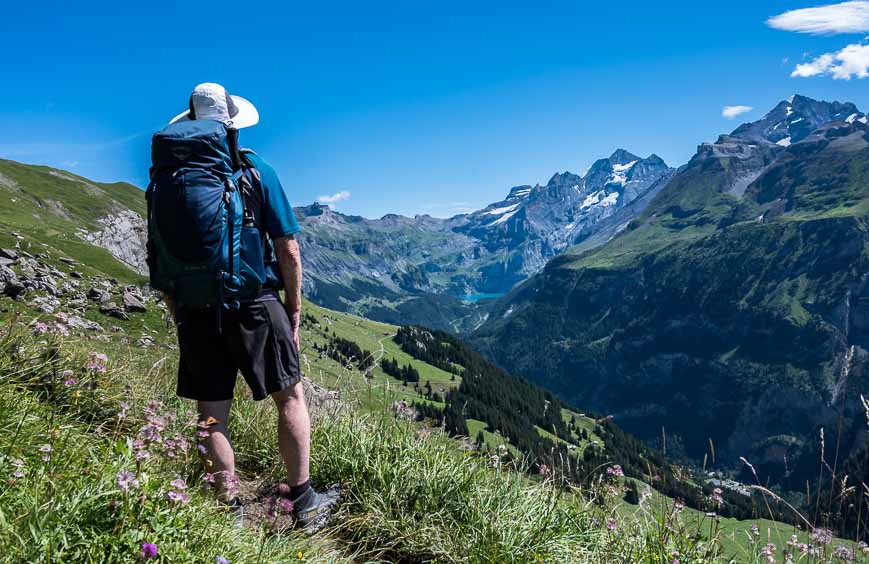 Looking out towards Oeschinensee