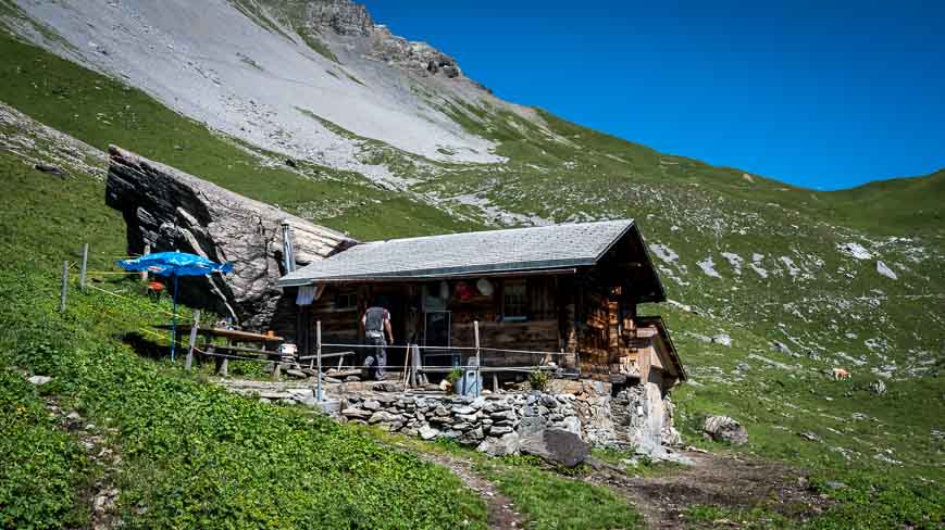 You can get snacks at a cowherder's hut