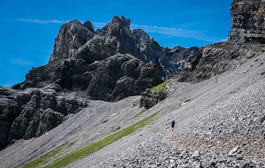 A hot climb to Bunderchrinde on the Via Alpina in Switzerland