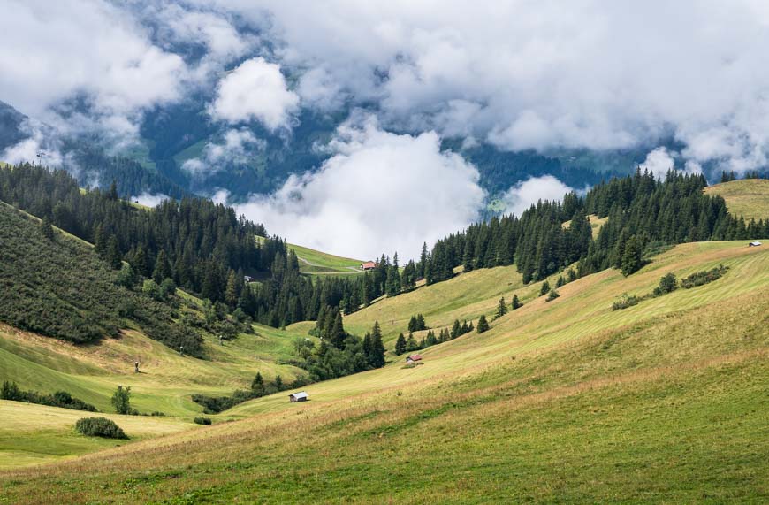 Looking down to the valley near Lenk