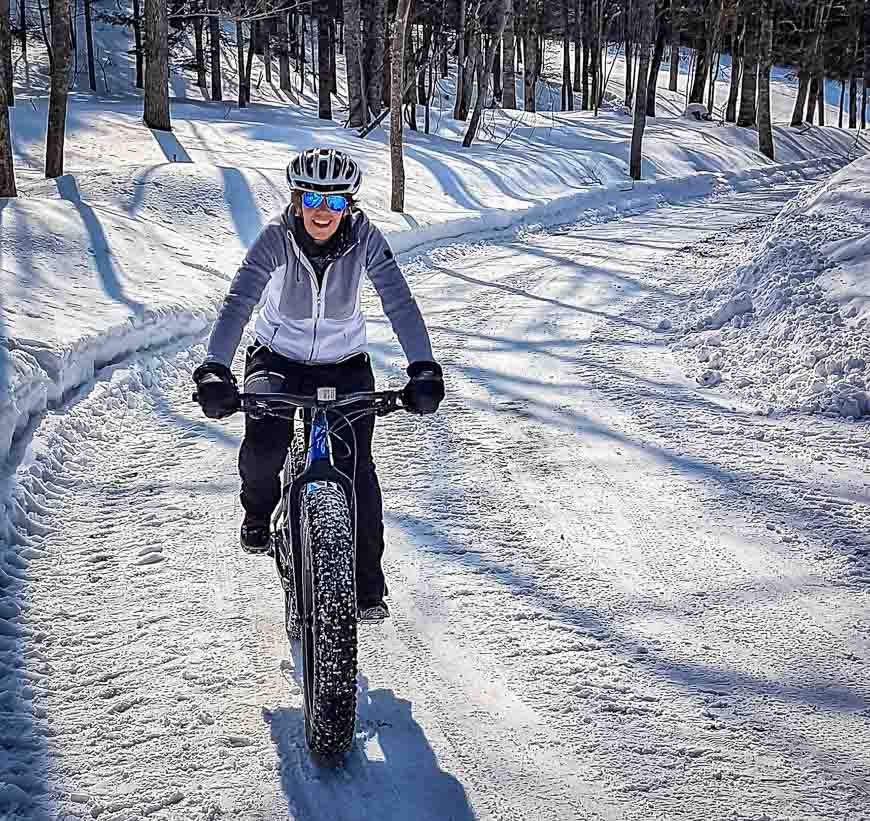 The fat biking started off easily 