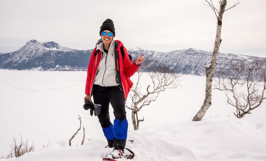 I'd be happy to spend the whole day snowshoeing with a backdrop like this