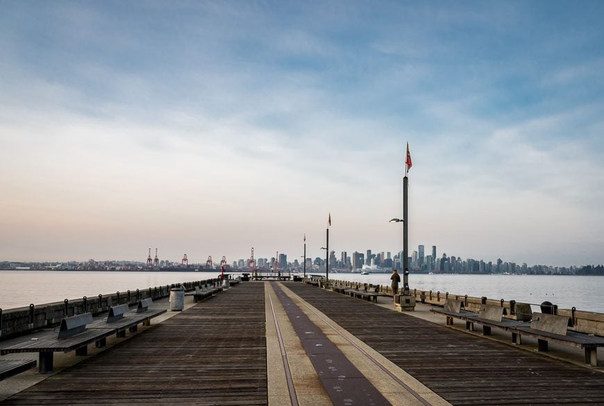 Walk the pier at the Shipyards