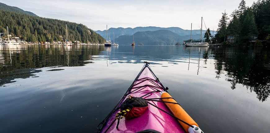 An unbelievable day for kayaking out of Deep Cove - one of the top things to do in North Vancouver