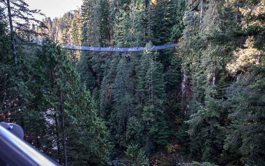 Walking the Capilano Suspension Bridge is one of the things to do in North Vancouver