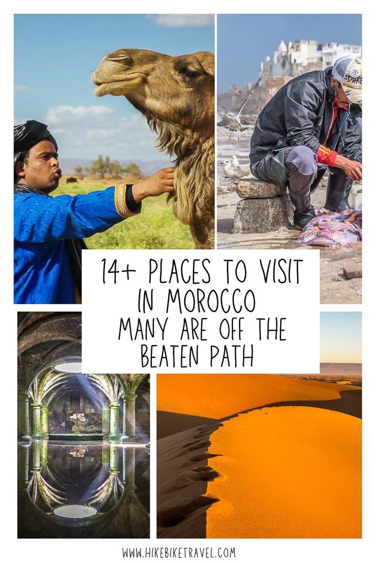 14 plus interesting places to visit in Morocco including many that are off the beaten path