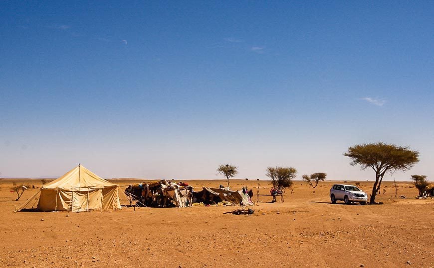 Nomad camp in Morocco