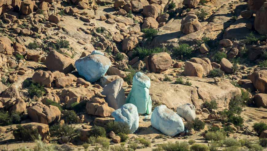 The weird painted rocks