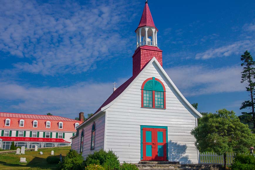 The Chapelle du Tadoussac built in 1747