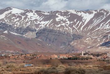 Quite a backdrop for the Berber villages