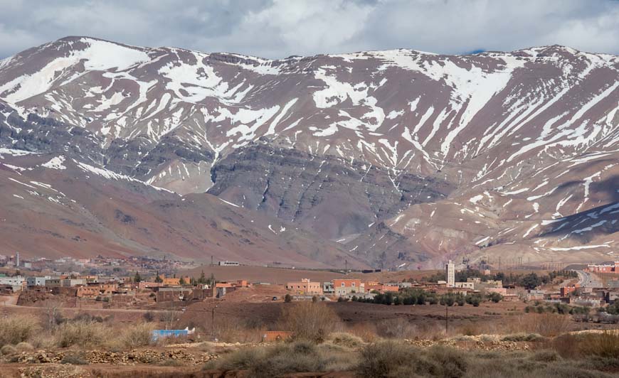 Quite a backdrop for the Berber villages