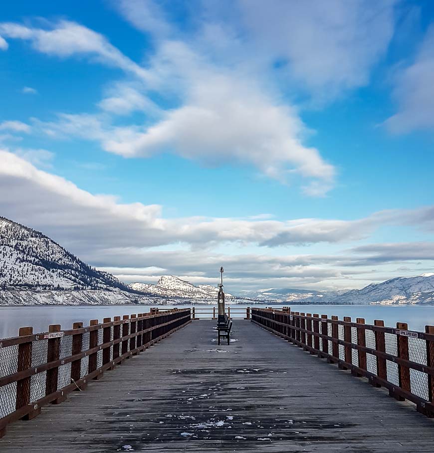 The pier near Penticton Lakeside Resort