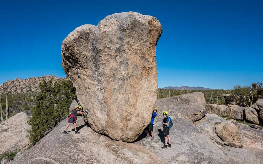 Checking out Balanced Rock