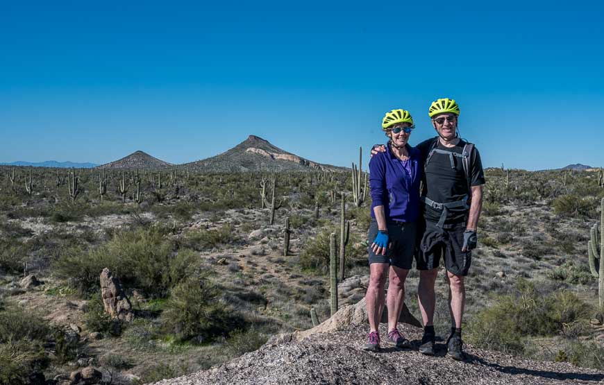 John and I along with our friends thoroughly enjoyed the mountain biking