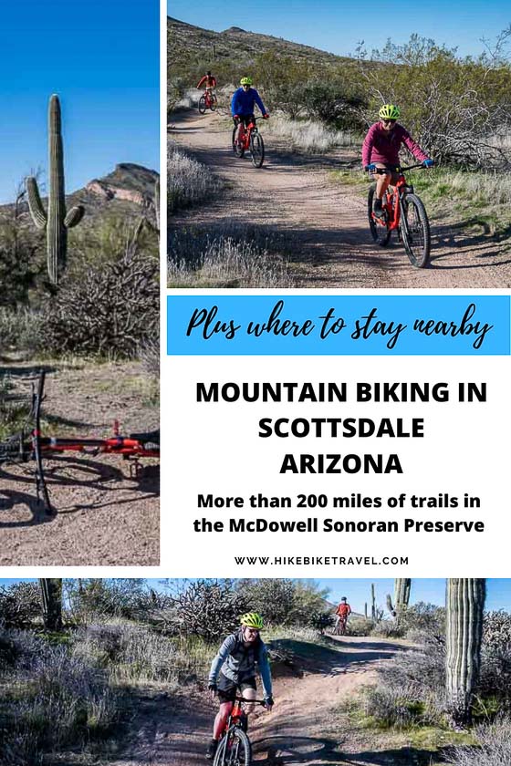 Mountain biking in Scottsdale in the McDowell Sonoran Preserve