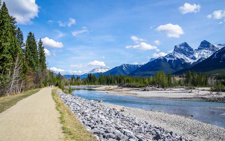 Biking in Canmore - try the Riverside Trail
