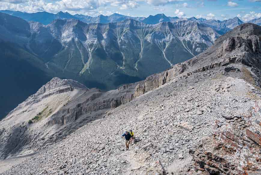 The final approach to the summit