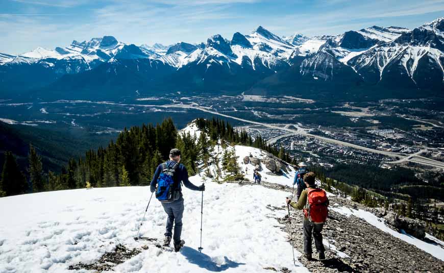 If you're doing an early season hike bring icers