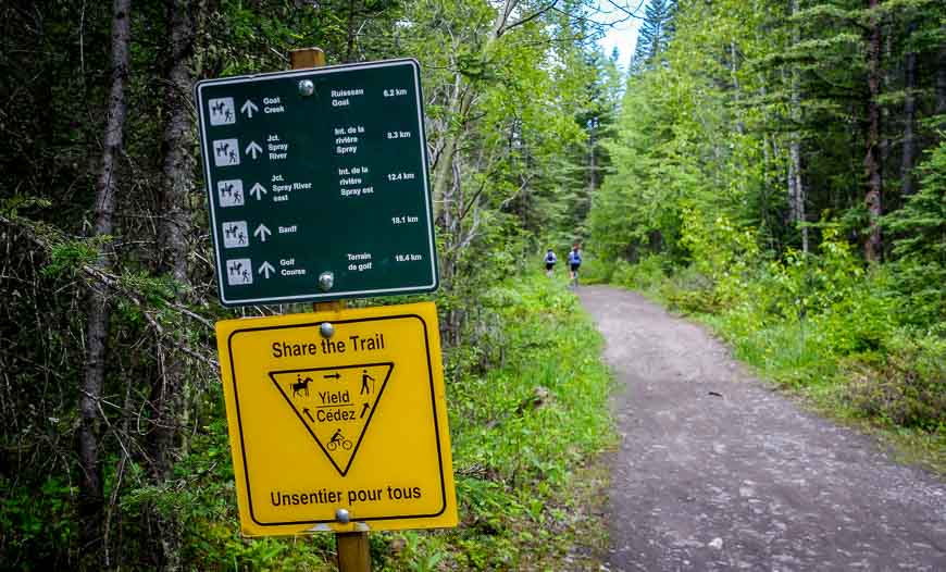 Great signage on the High Rockies Trail