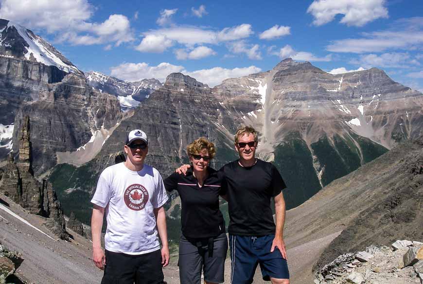 John and our son at Sentinel Pass