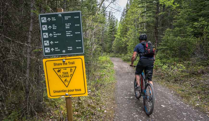 Good signage along the trail