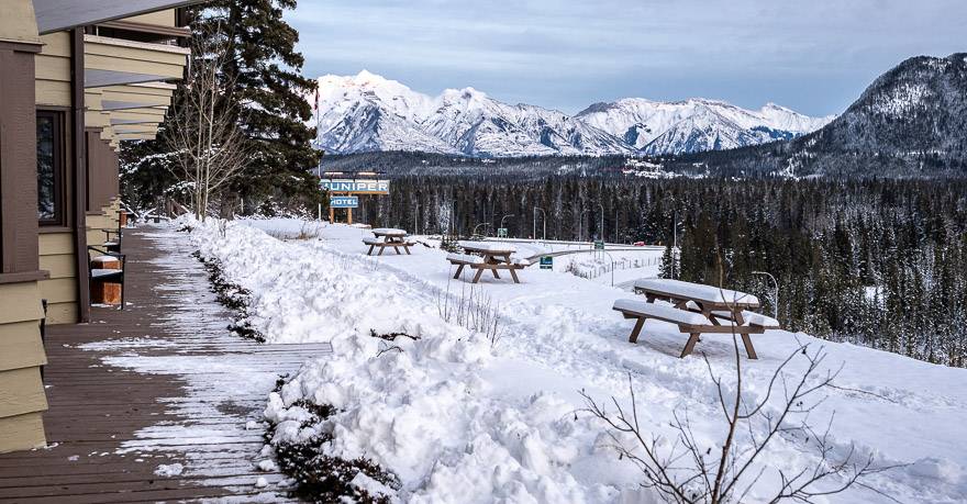 Gorgeous Banff National Park views just outside our room