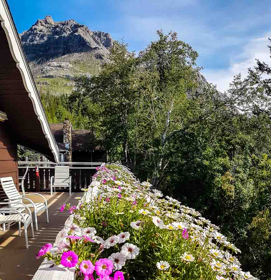 Pretty deck with a view at Northland Lodge