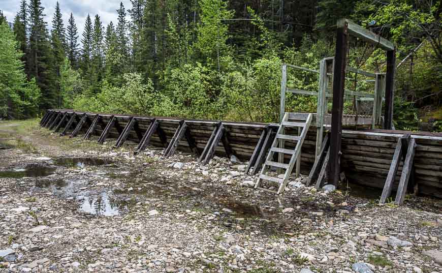 The trail up starts directly across from this set of stairs