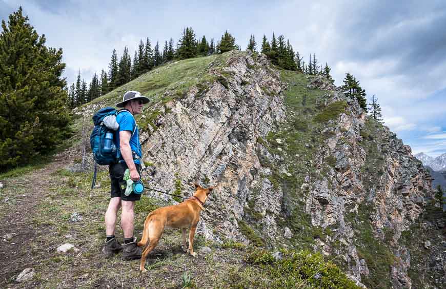 There are some good drop-offs on the hike