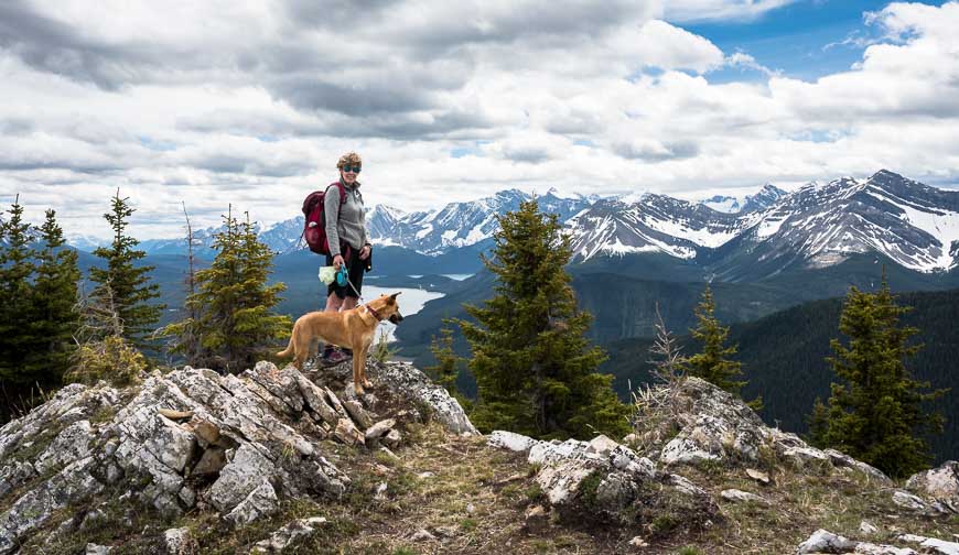 Superb views from the high point of Kananaskis Lakes