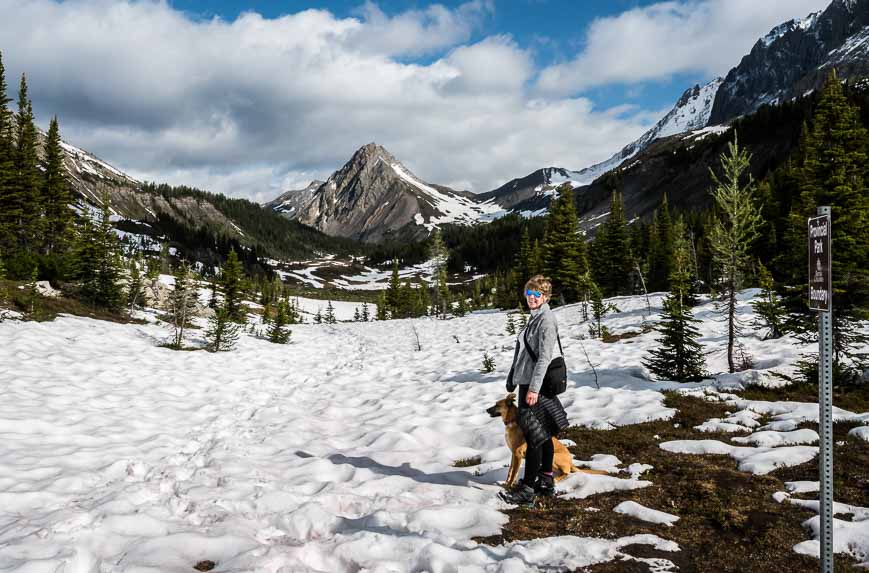 Me at the Great Divide - on the border of Alberta and British Columbia