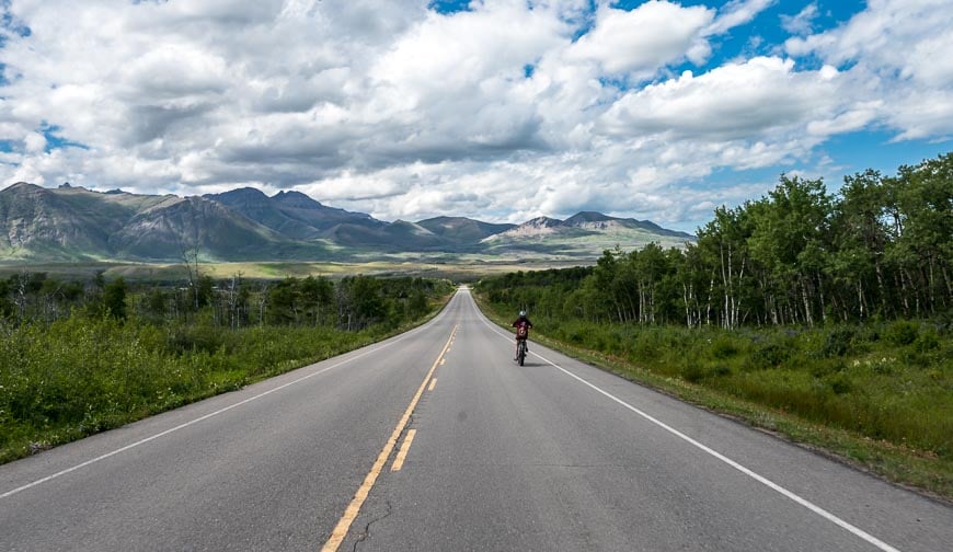 It's a quiet road so you can let 'er rip on the descent