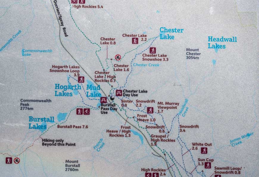 Location map of Chester Lake